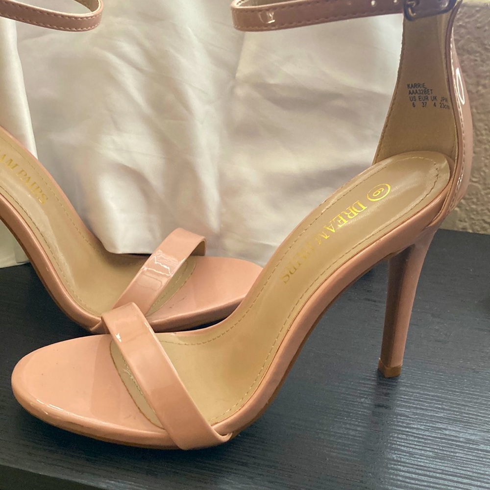 Nude Pink Ankle Strap Stiletto